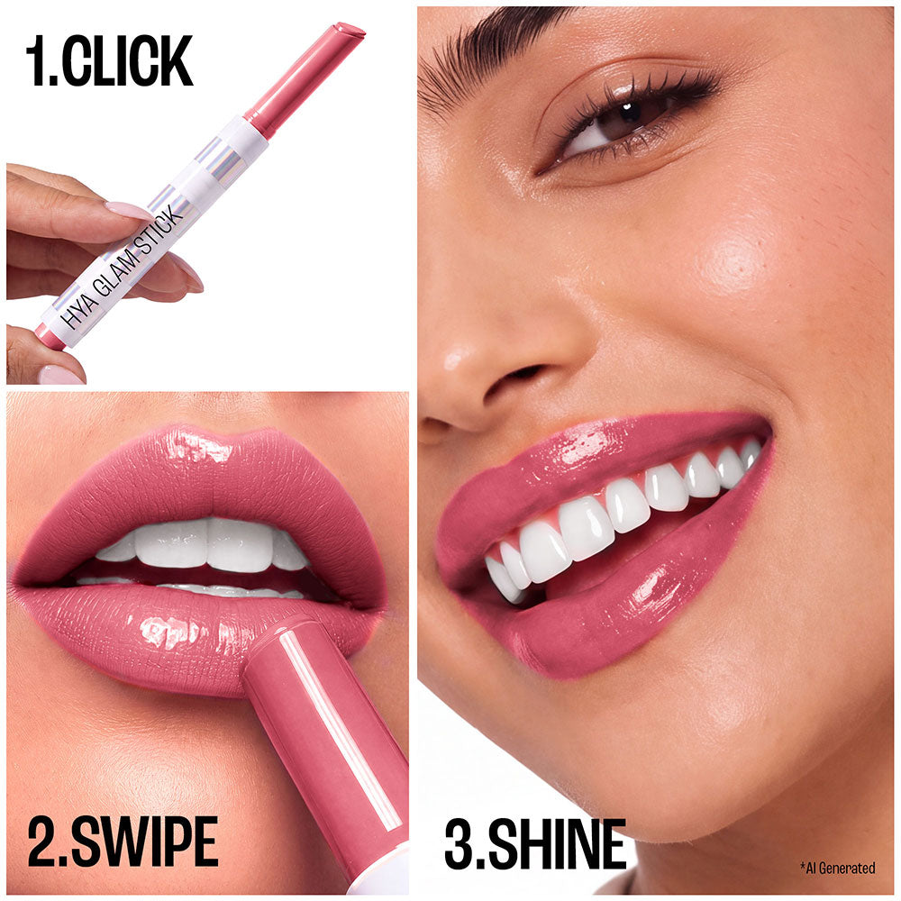 Lakmē 9to5 Hya Glam Plump + Shine Clickstick in Ruby Rush - product image 12