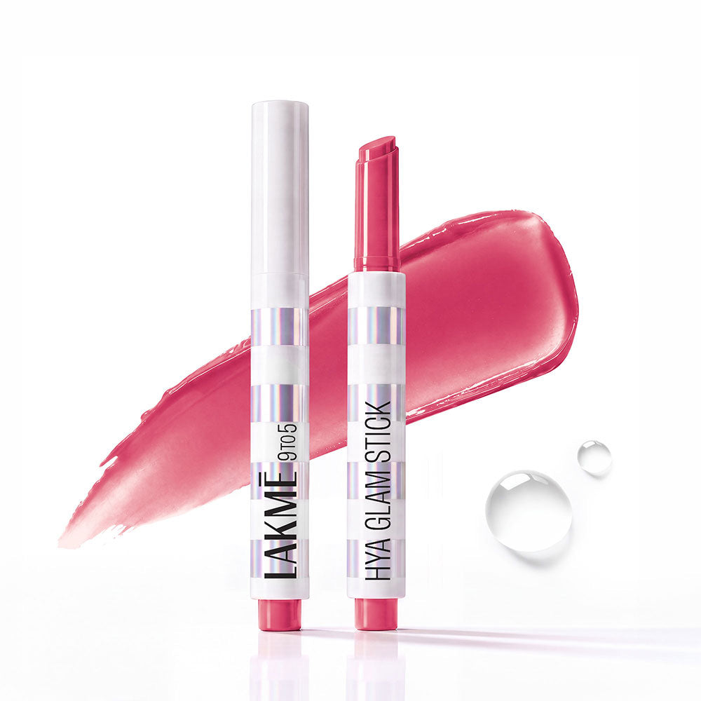 Lakmē 9to5 Hya Glam Plump + Shine Clickstick in Main Character Pink - product image 4