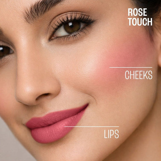 Lakmē 9to5 Double Duty Lip & Cheek Mousse Rose Touch 4