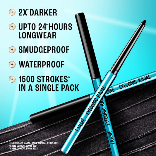 Lakmē 9 to 5 Eyeconic Kajal Twin Pack