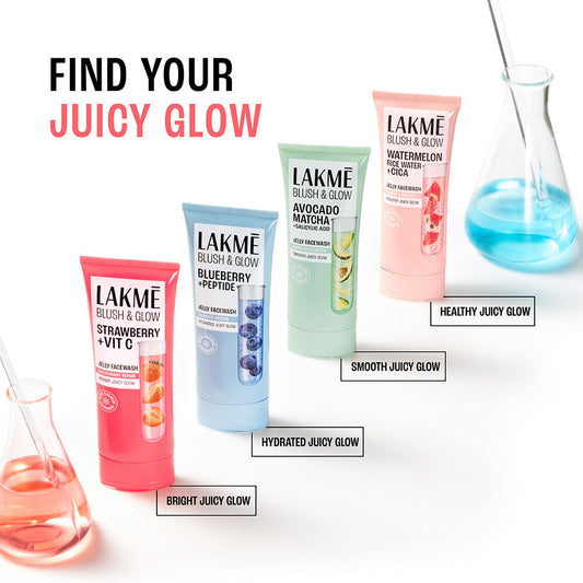 Lakmē Blush & Glow Strawberry + Vitamin C Jelly Face Wash