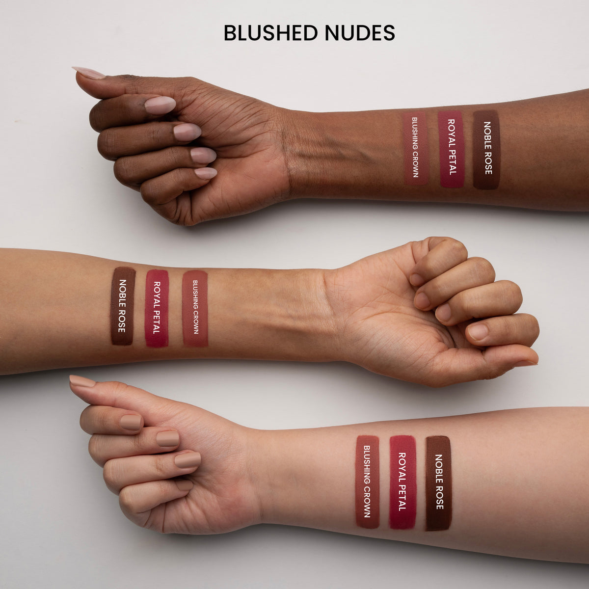 MARS Queen of Mattes Liquid Lipsticks, Set of 3 in Blushed Nudes product image 2