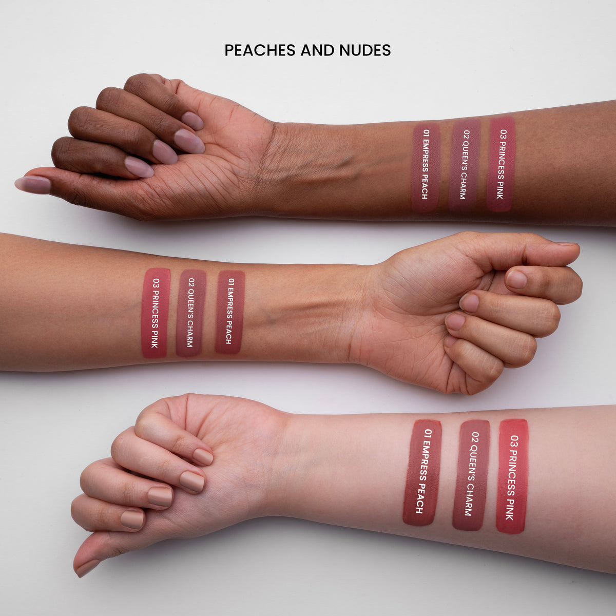 MARS Queen of Mattes Liquid Lipsticks, Set of 3 in Peaches and Nudes product image 2