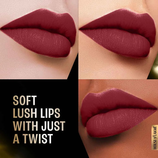 Lakmē Forever Matte Lipstick, Burgundy Bloom