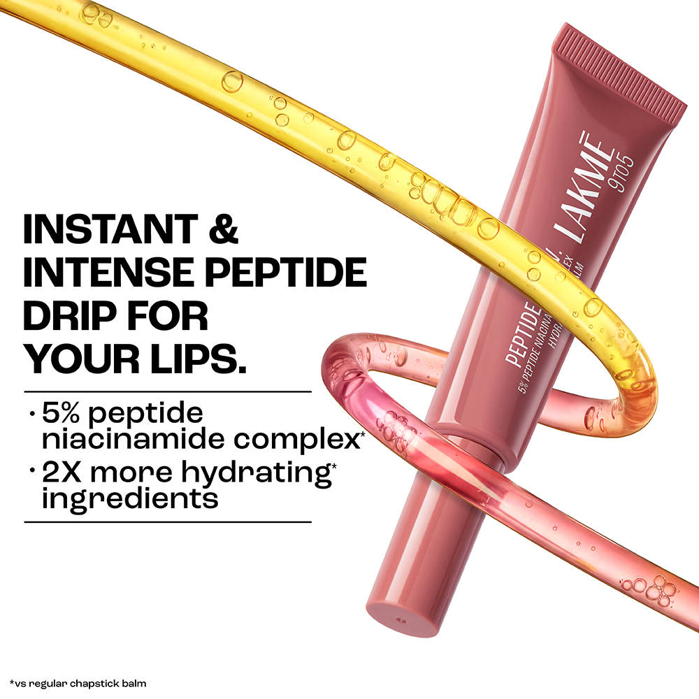 Lakmē Peptide Lip I.V. Hydrating Lip Balm Bare Minimum Hydration 2