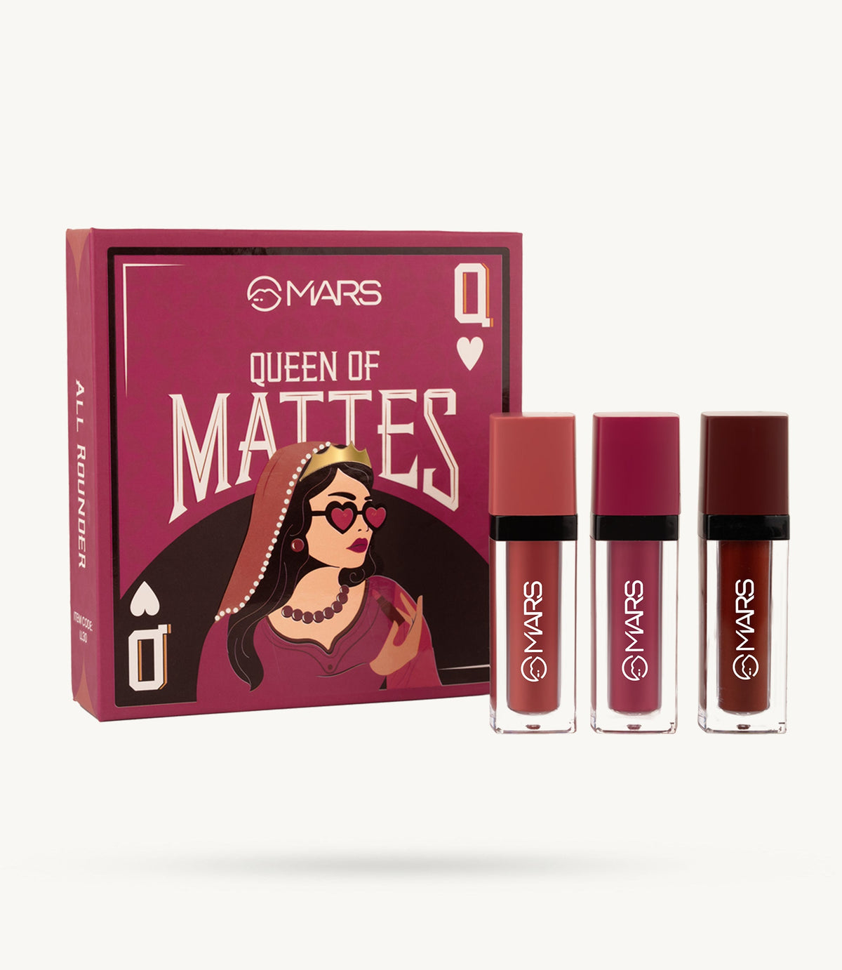 MARS Queen of Mattes Liquid Lipsticks, Set of 3 in All Rounder product image 1