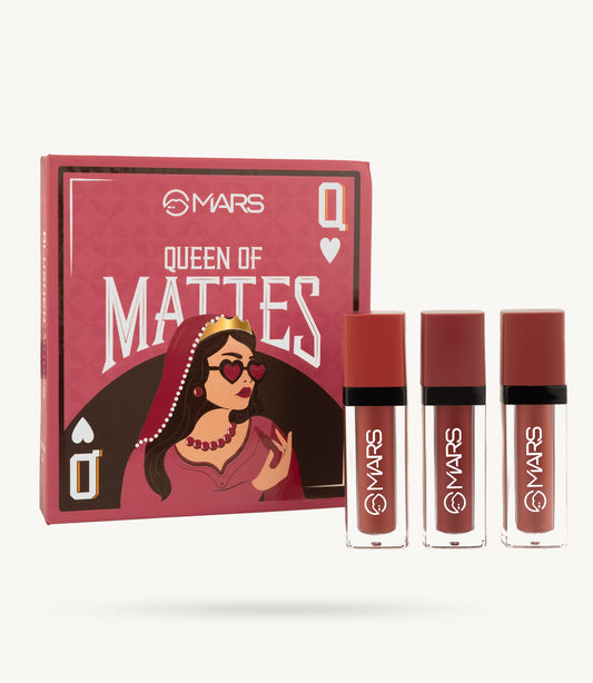 MARS Queen of Mattes Liquid Lipsticks, Set of 3 in Blushed Nudes product image 1