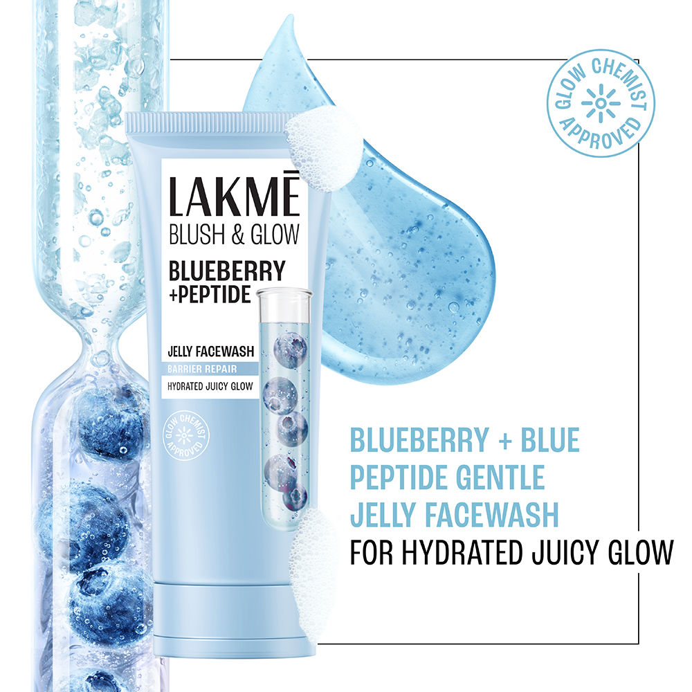 Lakmē Blush & Glow Blueberry + Peptide Jelly Face Wash