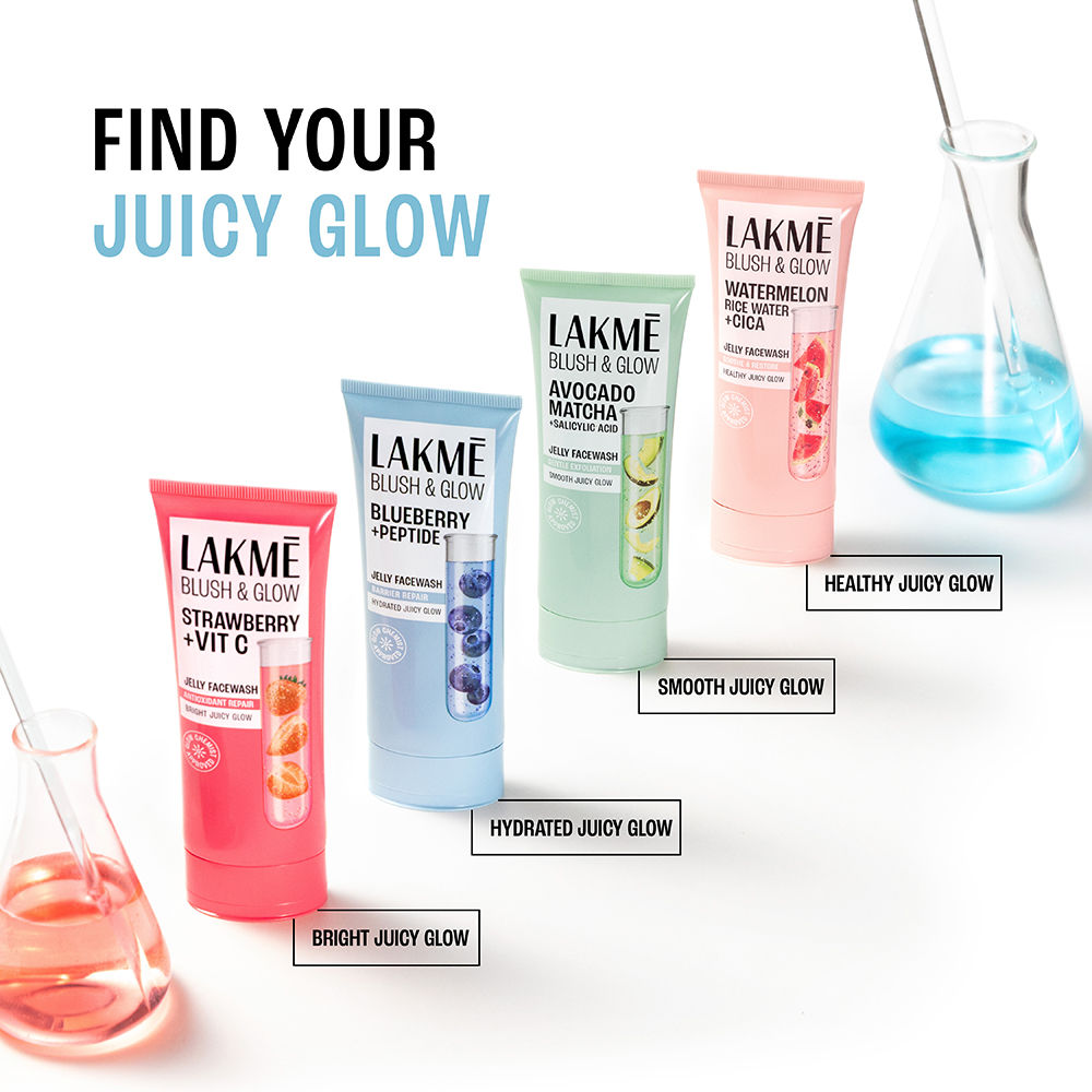 Lakmē Blush & Glow Blueberry + Peptide Jelly Face Wash