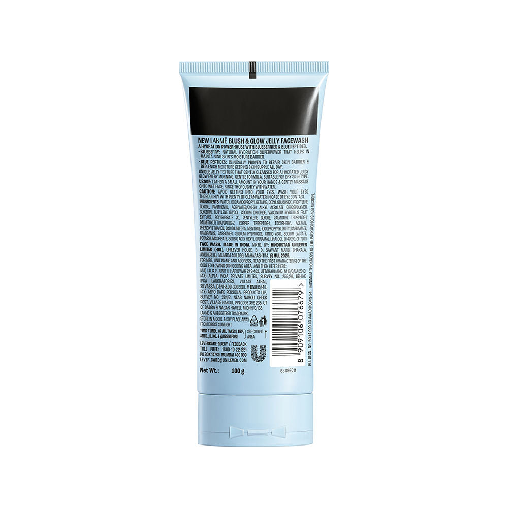 Lakmē Blush & Glow Blueberry + Peptide Jelly Face Wash