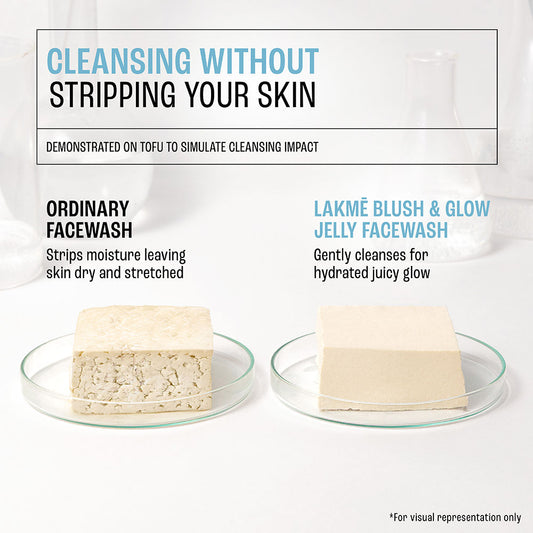 Lakmē Blush & Glow Blueberry + Peptide Jelly Face Wash