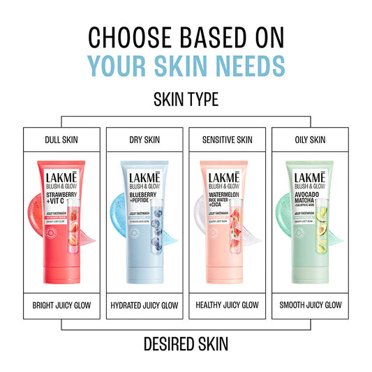 Lakmē Blush & Glow Blueberry + Peptide Jelly Face Wash