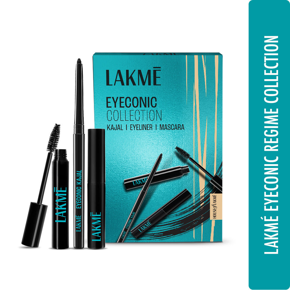 Lakmē Eyeconic Collection Smudgeproof Eye Regime Kit Kajal + Eyeliner + Mascara