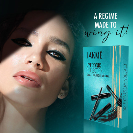 Lakmē Eyeconic Collection Smudgeproof Eye Regime Kit Kajal + Eyeliner + Mascara