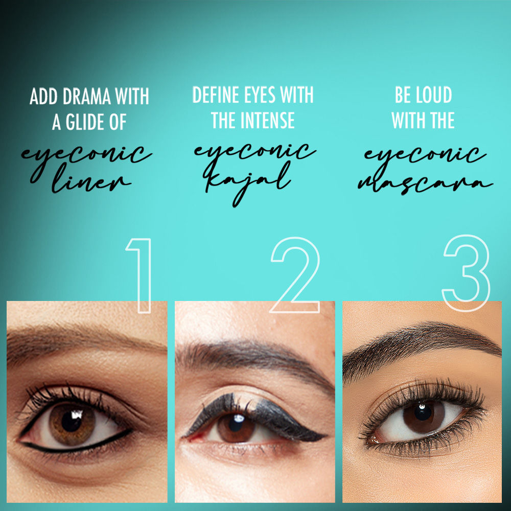 Lakmē Eyeconic Collection Smudgeproof Eye Regime Kit Kajal + Eyeliner + Mascara