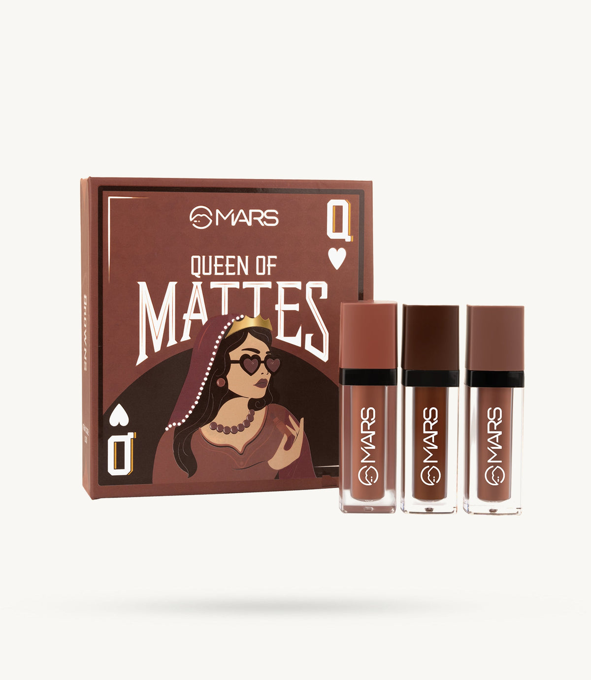 MARS Queen of Mattes Liquid Lipsticks, Set of 3 in Browns product image 1